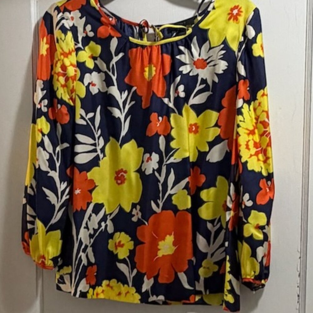 Silk Floral Blouse